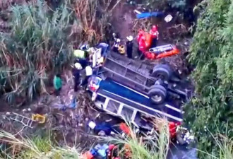 危地马拉客车坠河事故已致54人死亡，涉事车辆...