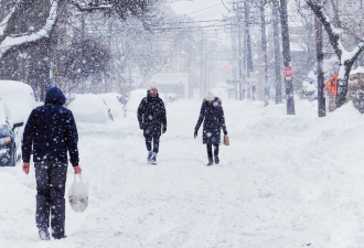 40cm暴雪横扫安省!多伦多连续6天雨雪齐飞:-27°C极寒+90km狂风