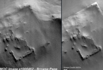 火星上真有生命迹象？NASA拍到诡异方形