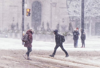 冬季风暴警告生效：多伦多市将被高达35厘米大雪掩埋