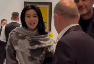 范冰冰被德国总理接见 穿灰大衣打扮低调高级
