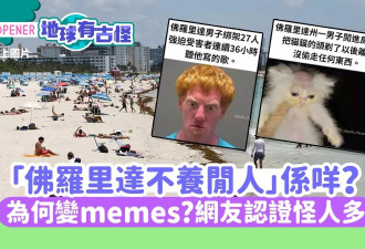 “佛罗里达不养闲人”变迷因 什么意思？怪人怪闻多