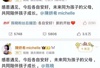 陈晓陈妍希离婚！婚变细节被扒