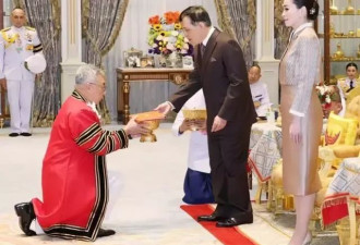 泰王又获得博士学位，校长跪在地上奉上毕业证