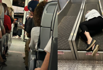 噩梦! 飞多伦多航班空中盘旋11圈后折返! 旅客崩溃:被迫睡行李带!