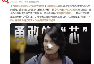 董明珠再谈格力芯片工厂：没用国家一分钱