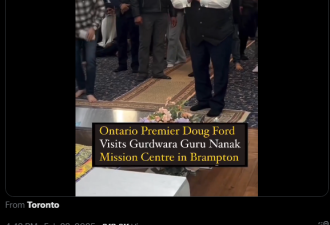 千人挤爆!加拿大印度人涌上街头!省长福特"戴头巾"亮相!全民炸翻!