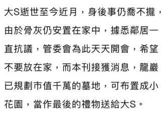 大S不下葬惹邻居抗议，具俊晔不吃不喝天天哭