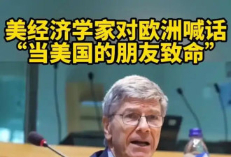 美著名经济学家在欧洲议会发表了一场重量级演讲