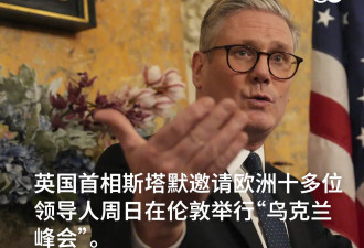 英国首相邀十余国领导人开峰会 坚定支持乌克兰