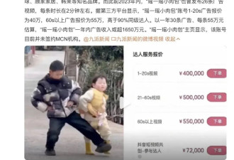 网红萌娃：1秒2万，被买断的童年.....
