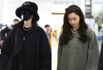 倪妮毛衣+珍珠项链美爆了 开春流行这样混搭
