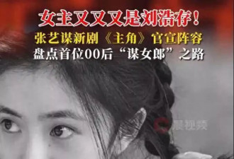 张艺谋监制新剧《主角》女主又是刘浩存