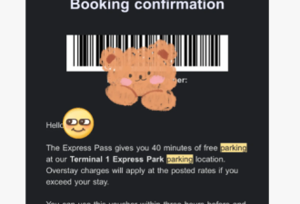 你知道皮尔逊机场这样做可以在terminal1&amp;3免费停车吗