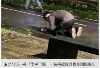 台媒曝汪小菲雨中下跪不是为大S！而是因与马筱梅大吵后情绪失控