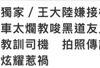 王大陆涉案内幕：找黑道打人致重伤还拍照炫耀，五部待播作品恐凉凉
