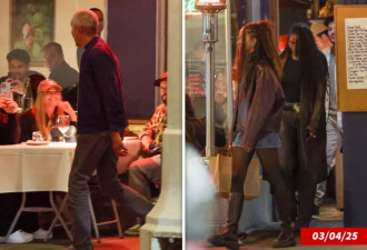 奥巴马独自带俩女儿吃晚餐 1米85的玛丽亚长腿惊艳