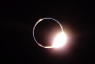 太空出现瑰丽“大钻戒”！美民间登月器拍下美照