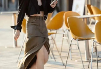 穿裙子是配平底鞋还是高跟鞋？看看上海女生街拍