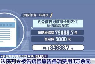 9岁男孩点鞭炮烧车家长被判赔偿，案件始末公布