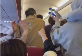 香港航空机舱起火亲历者：大家接力用瓶装水灭火