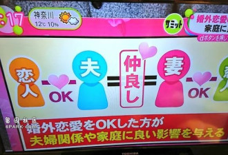 日本电视台采访了一对正在享受婚外情的夫妻