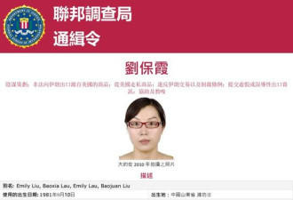 美国悬赏1500万美元抓中国4人
