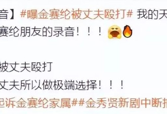 曝金赛纶被丈夫殴打致死，与金秀贤无关