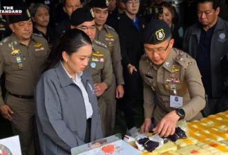 泰国美女总理督导禁毒，穿工作服挎3万爱马仕...