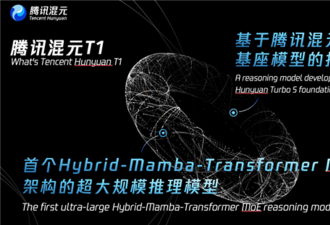 腾讯自研深度思考模型混元T1发布：吐字快 能秒回