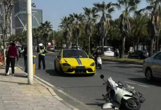 小车撞上电动自行车，监控显示时速竟超百公里