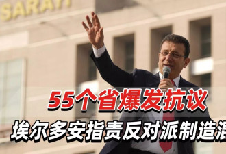 土耳其爆发大规模抗议活动，总统埃尔多安喊话