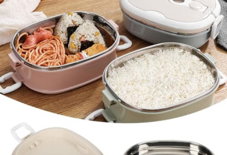 7.2 折，便携式午餐盒，900ml 1层食物存储冷和热食午餐盒