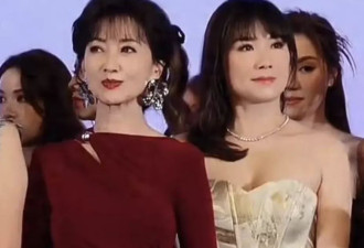 66岁朱玲玲C位现身慈善晚会，71岁赵雅芝站角落