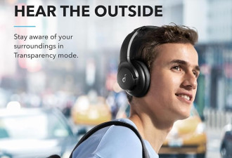 Anker Q20I混合动力电噪声消除耳机，无线上耳蓝牙