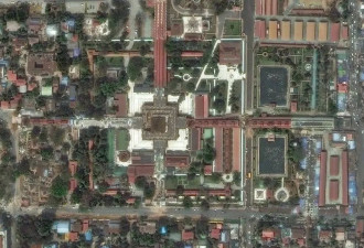 卫星图显示地震摧毁缅甸寺庙,宝塔和数千文化建筑