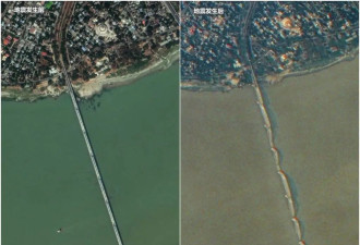 卫星图显示地震摧毁缅甸寺庙,宝塔和数千文化建筑