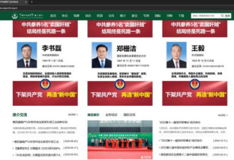 王毅也入列 中国多个官网惊现五大“卖国奸贼”