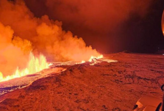 冰岛火山爆发狂喷熔岩 专家警告：仅仅是开始