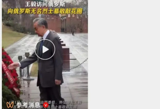 王毅访俄的一段视频被删了 这个清明好诡异