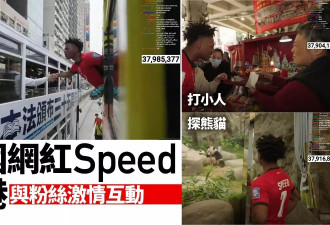 美网红甲亢哥访港：体验"打小人" 与市民激情互动