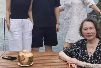 刘嘉玲一家人度假，弟弟和侄子很帅气