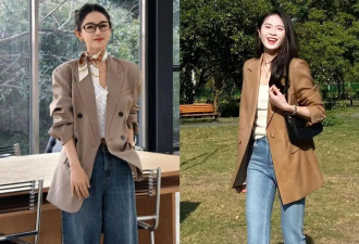 春天“西装+牛仔裤”太养眼 40+女生这样穿