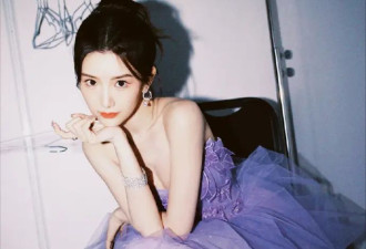毛晓彤不愧是“甜感女主”，一袭紫纱裙优雅又灵气，少女心爆炸了