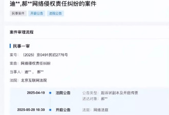 迪丽热巴案将于5月28日开庭，工作室此前发声