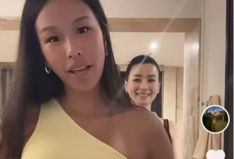 张庭母女同框，15岁林希曈穿黄色长裙更显黑了