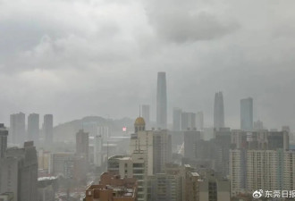 “离谱！第一次见沙尘吹到广东东莞了！”