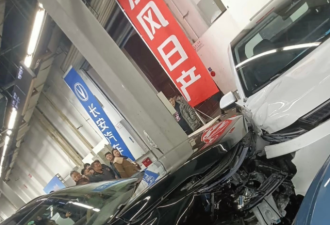 华为问界M7车展中失控爆冲 中国网友狠酸