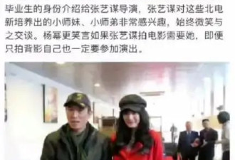 杨幂圆梦出演张艺谋作品，与刘诗诗再度合作
