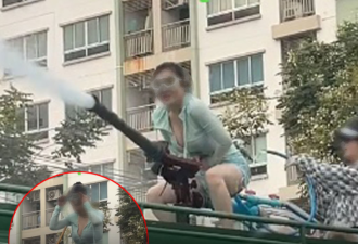 中国女游客包水车泼水节扫射街头 泰国人又怒了